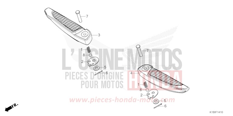 MARCHEPIED SELLE TANDEM de Forza 350 PEARL NIGHTSTAR BLACK (NHA84) 2026